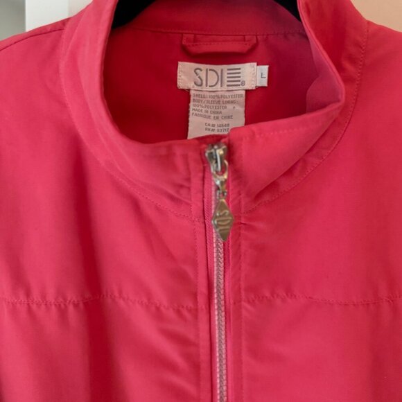 SDI Womens Kiawah Island Ocean Course Golf Windbreaker Jacket Size L Mesh - Picture 4 of 9